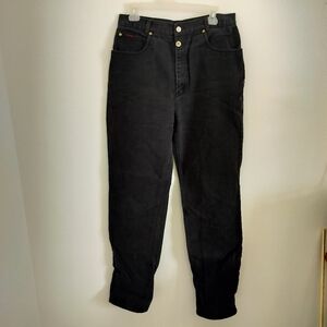 Vintage Women's Lawman Bareback Jeans Size 17/18 Black Western 90s Denim Rodeo